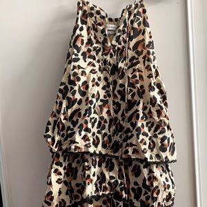 Urban Outfitters Romper Leopard Print